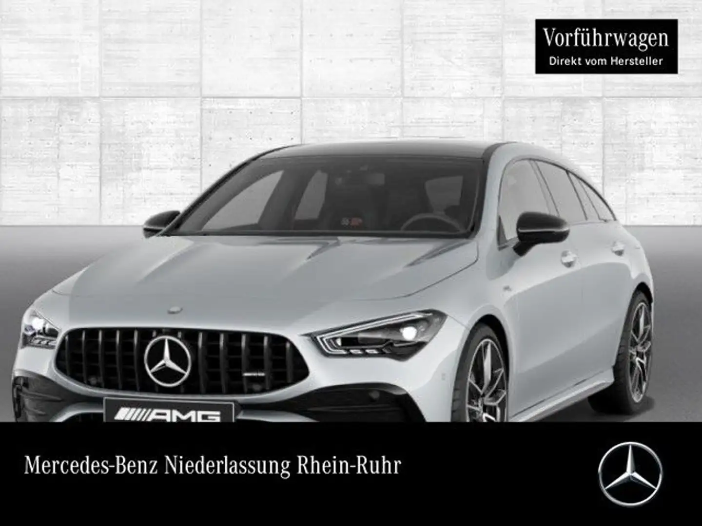 Mercedes-Benz CLA 35 AMG AMG T Night AMG 19" Pano-Dach Leder PTS Tempomat Zilver - 1