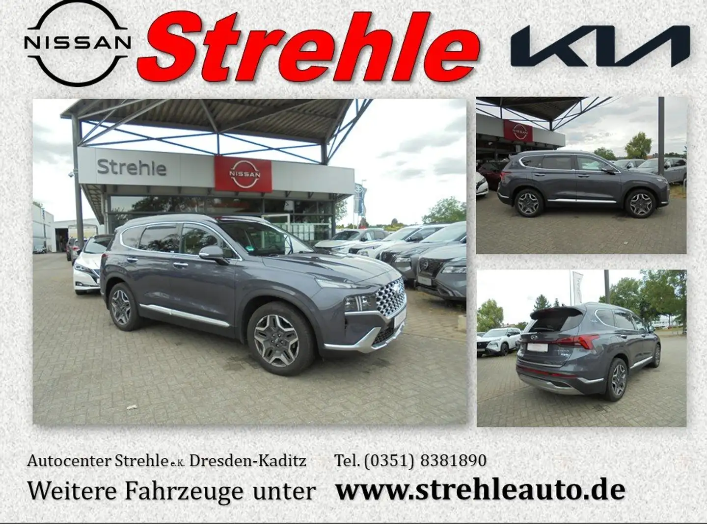 Hyundai SANTA FE PRIME-Paket PHEV 1.6 T-GDI 4WD 6AT Pano Krell 5S Blau - 1
