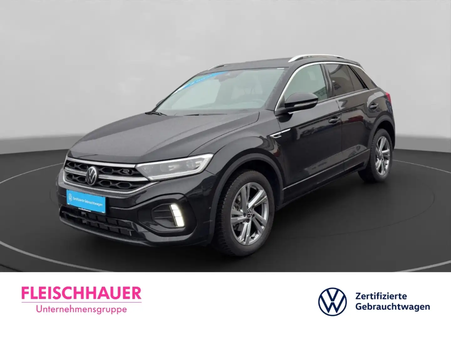 Volkswagen T-Roc R-Line 1.5 DSG+SHZ+NAVI+DAB+AHK+ACC Schwarz - 1