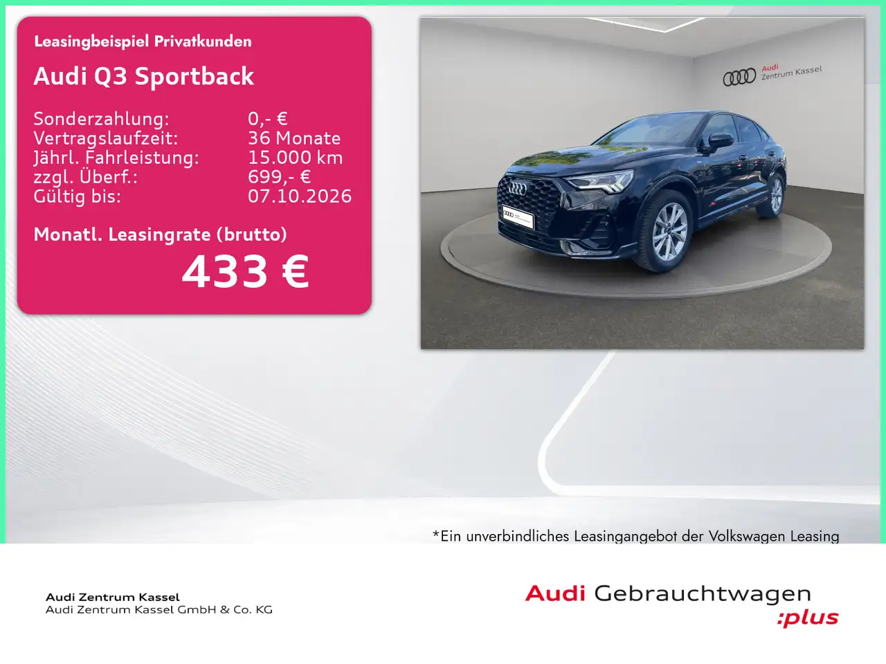 2025 Audi Q3 Sportback 35 TFSI S line LED AHK Kamera, photograph 1