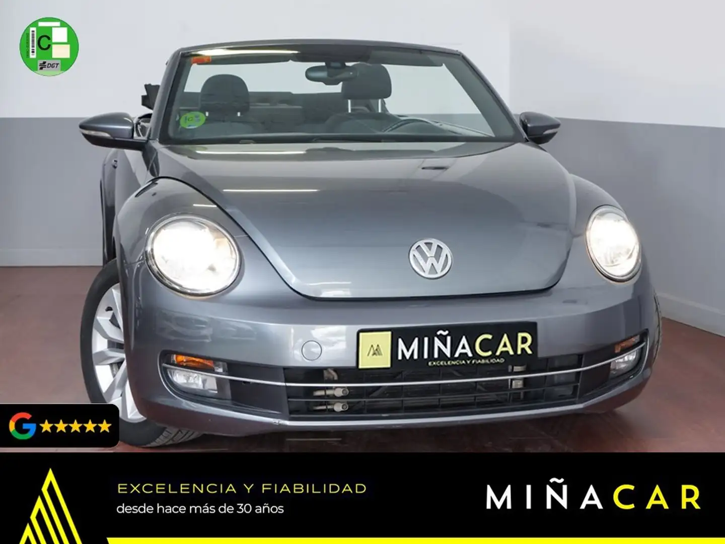 Volkswagen Beetle Cabrio 2.0TDI Beetlemanía 110 Gris - 1