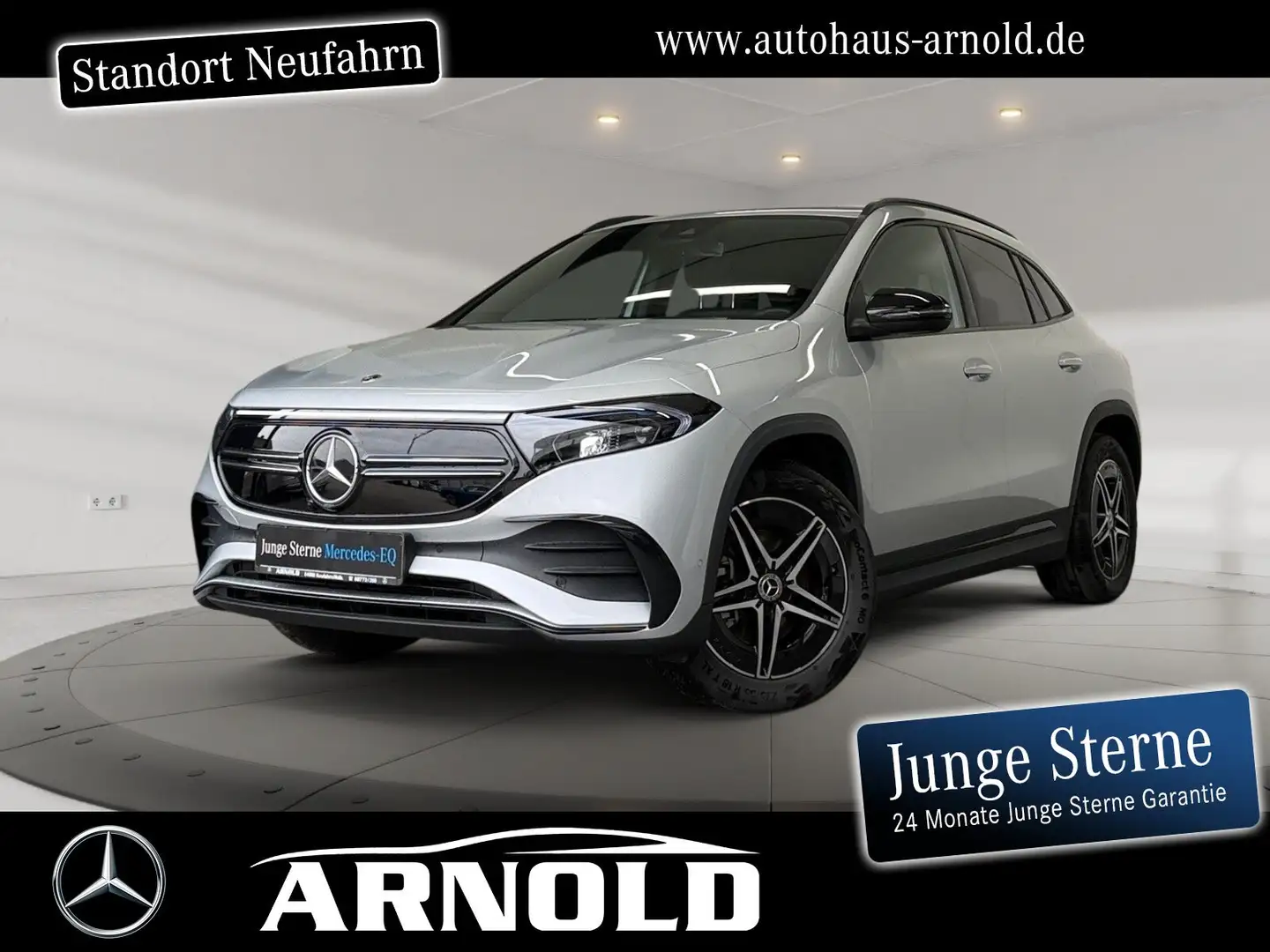 Mercedes-Benz EQA 300 EQA 300 4M AMG-Line Night-P. LED el-Klappe Navi BC Argent - 1