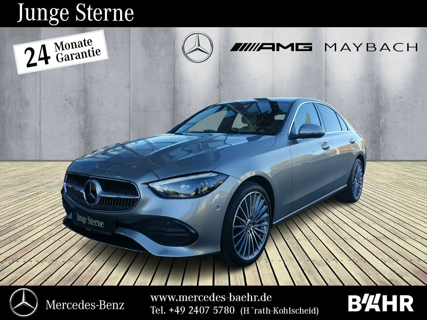 Mercedes-Benz C 300 C 300 4M Avantgarde/Distronic/Head-Up/Burmester Silber - 1