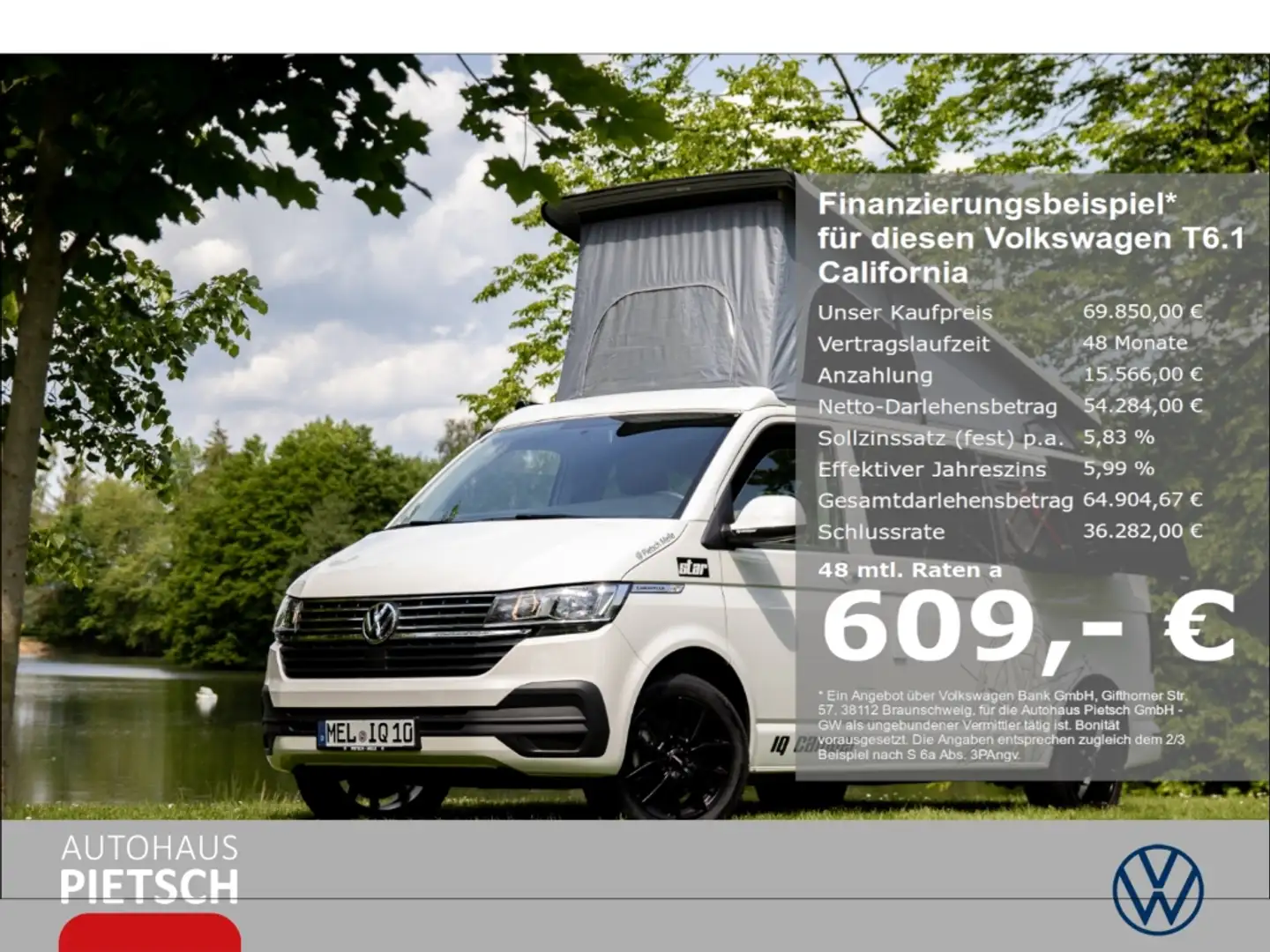 Volkswagen T6.1 California 2.0 TDI LR Campingumbau IQ.Camper Blanc - 1