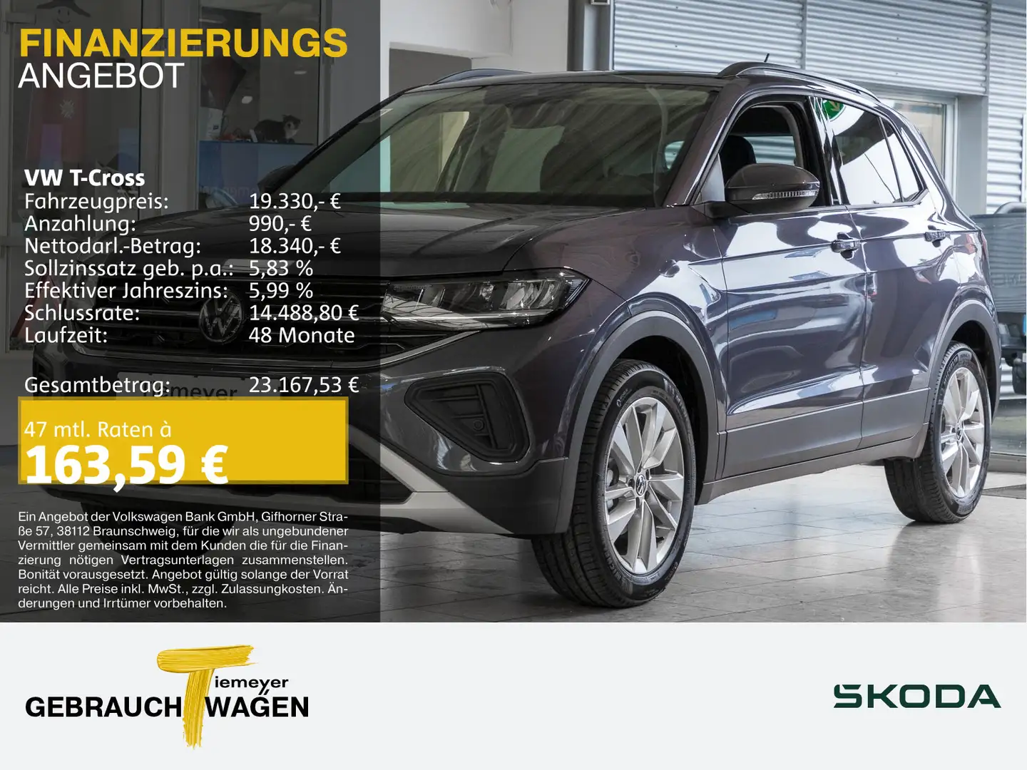 Volkswagen T-Cross 1.0 TSI LIFE IQ.DRIVE LED SITZHZ Gris - 1
