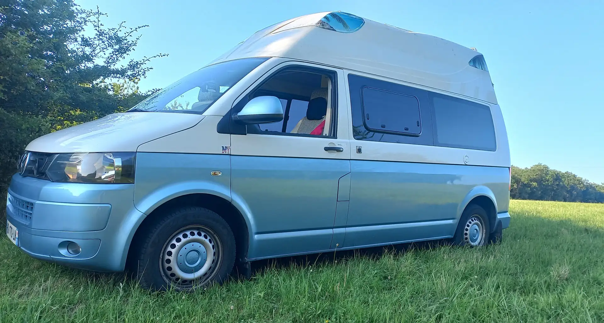 Volkswagen T5 Transporter Camper california 2.0 tdi 140ps lang Blanc - 1