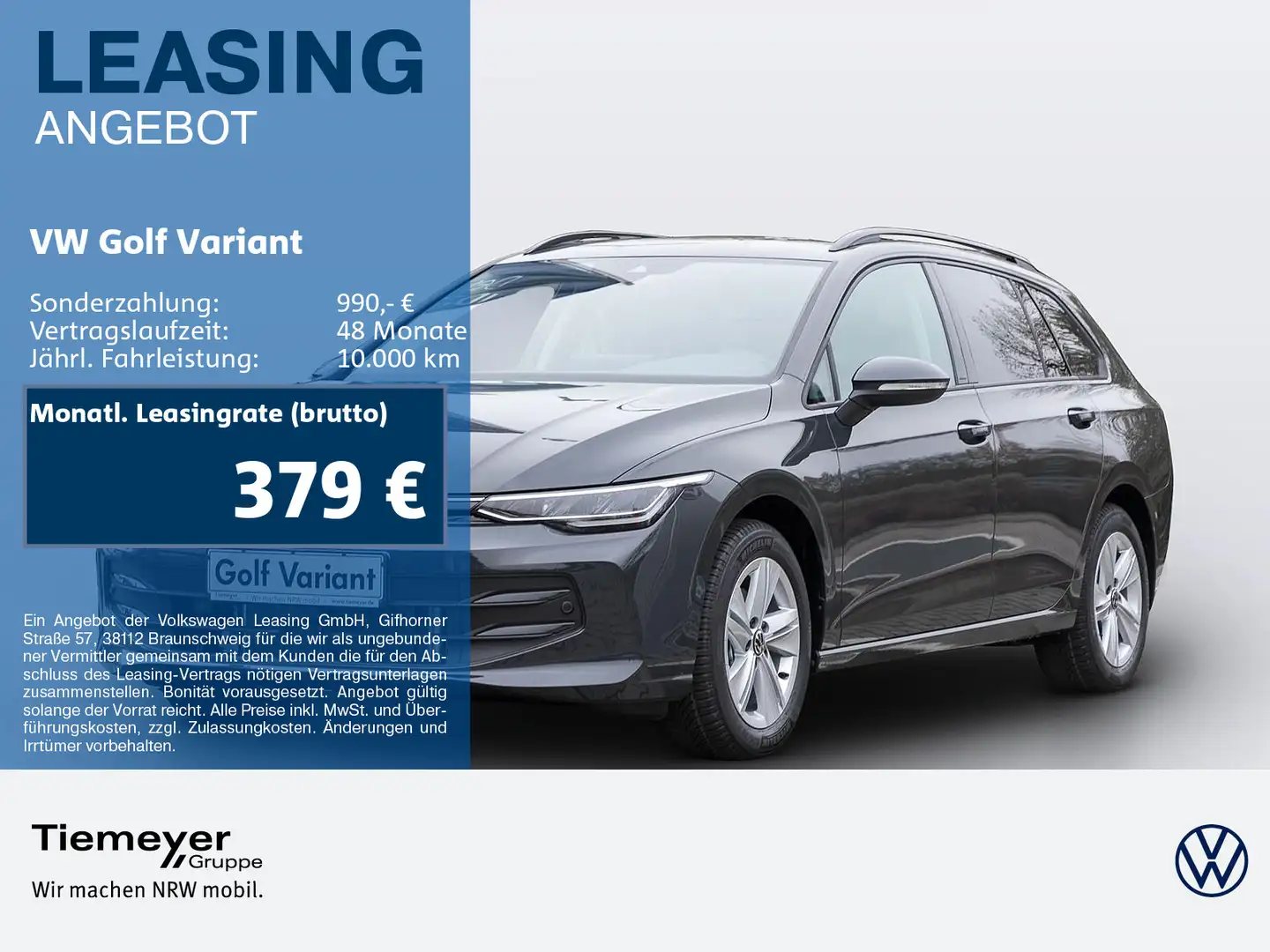 Volkswagen Golf Variant 1.5 TSI Life GJ-Reifen SiHZG REAR-V Grau - 1