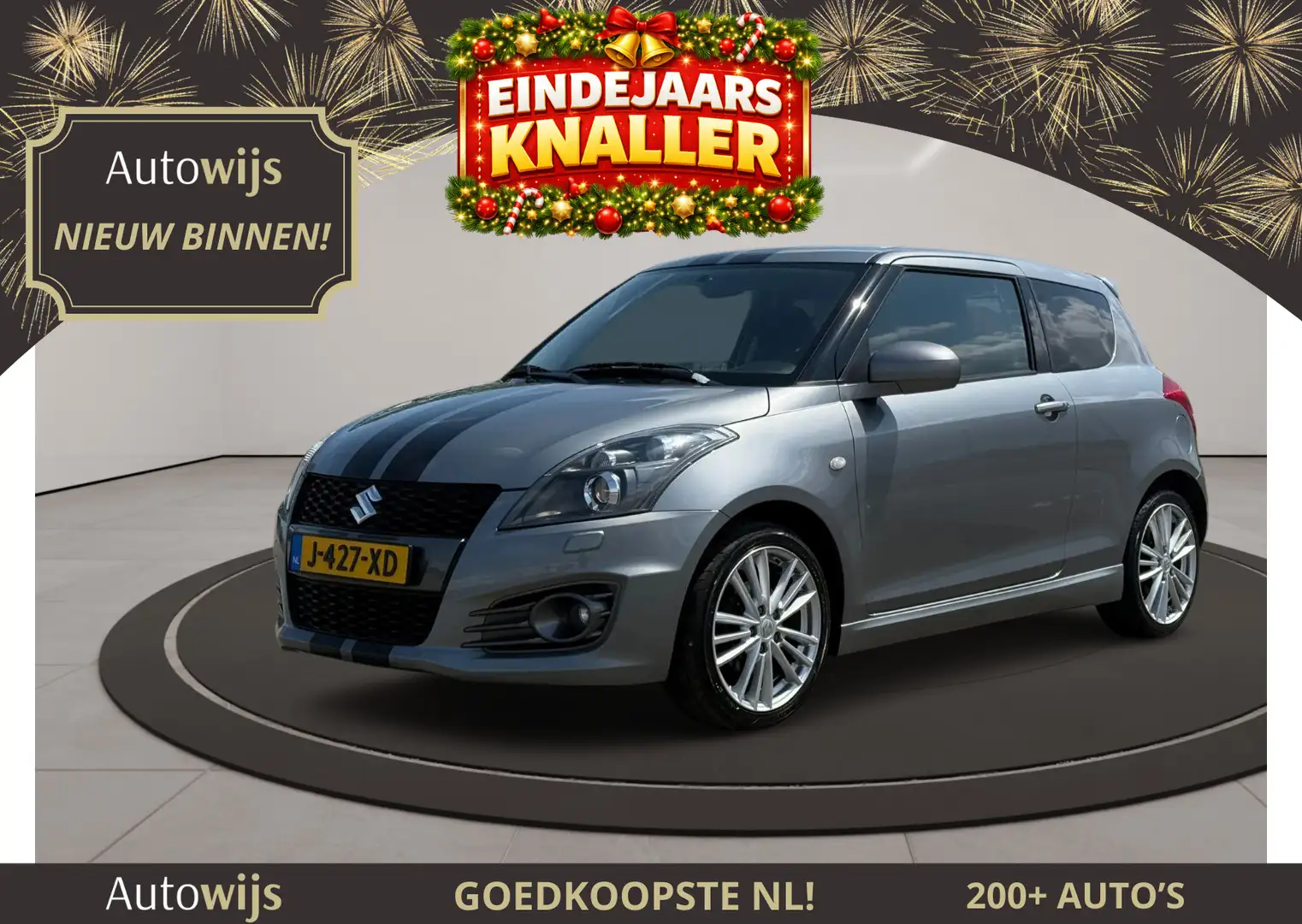 Suzuki Swift 1.6 Sport|136PK|Stoelverw|Xenon|Bluetooth Gris - 1