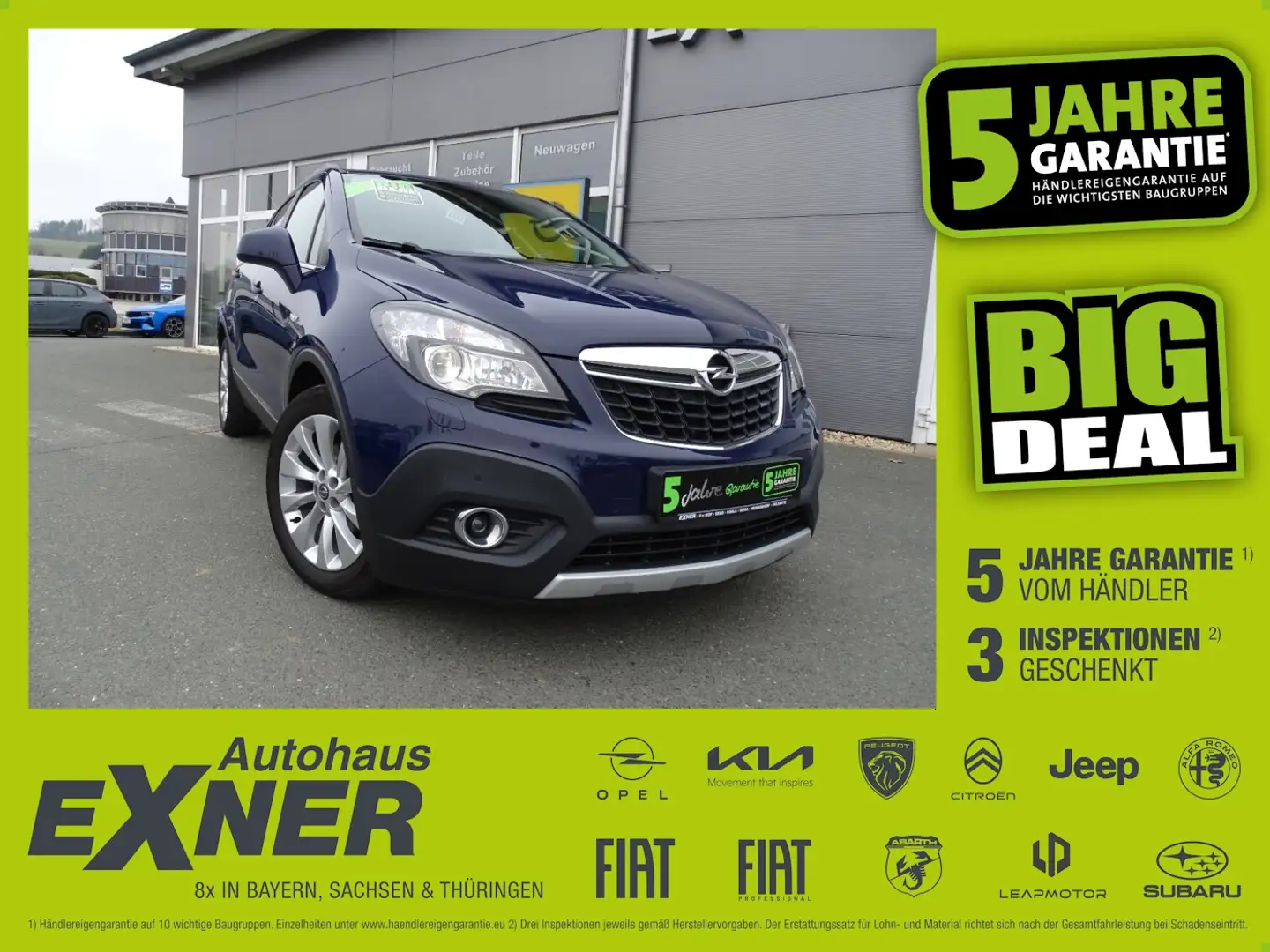 Opel Mokka 1.4 Turbo INNOVATION 4x4 *Navi*LED*PDC Bleu - 1