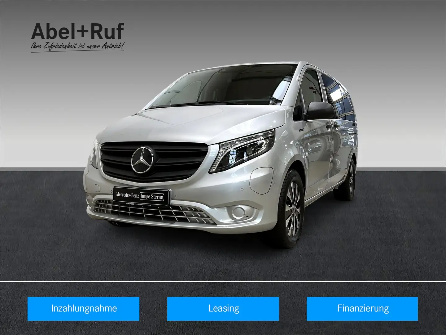 Mercedes-Benz eVito 129 Tourer PRO Lang LED+Tempo+Kame+SHz+DAB Silver - 1