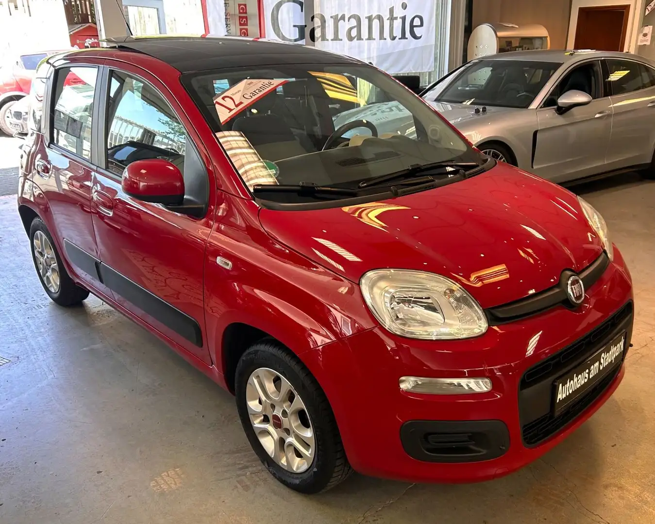 Fiat Panda Lounge-Automatik-Panorama-Klima-Garantie Rot - 1