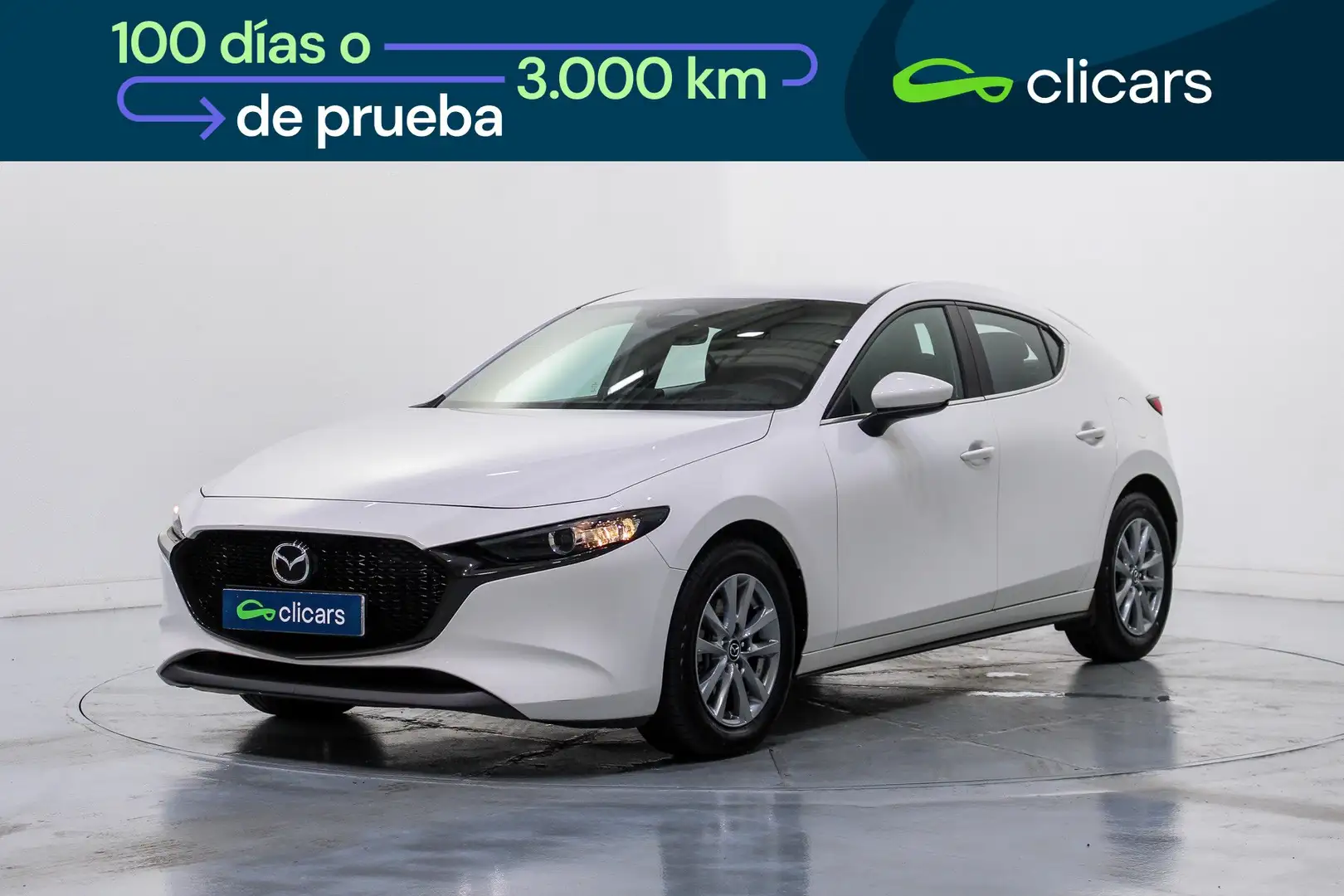 Mazda 3 2.5 e-Skyactiv-G Prime-line Aut. 103kW Blanco - 1