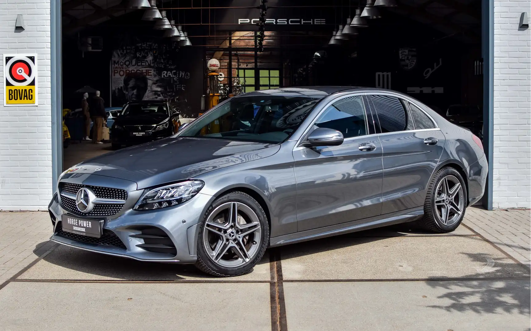 Mercedes-Benz C 200 Business Solution AMG *1ste eigenaar | Leder-Alcan Gris - 1