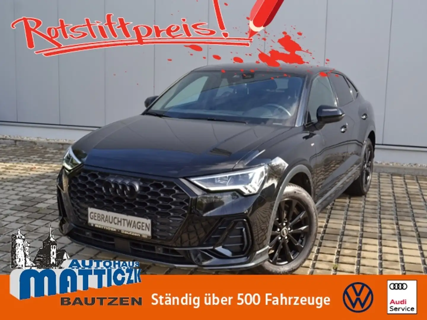 Audi Q3 Sportback 35 TFSI S line OPTIK-SCHWARZ/18-Zoll/LE Schwarz - 1