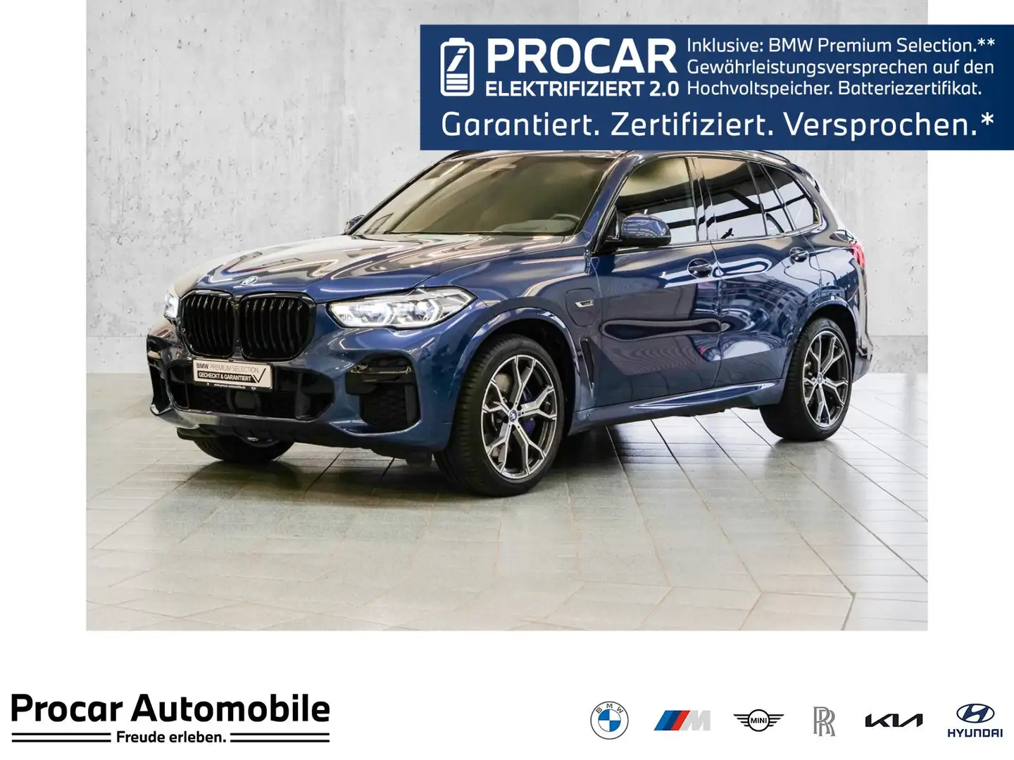 BMW X5 xDrive45e M-Sport Aut Nav HuD Laser Pano 21" Blau - 1