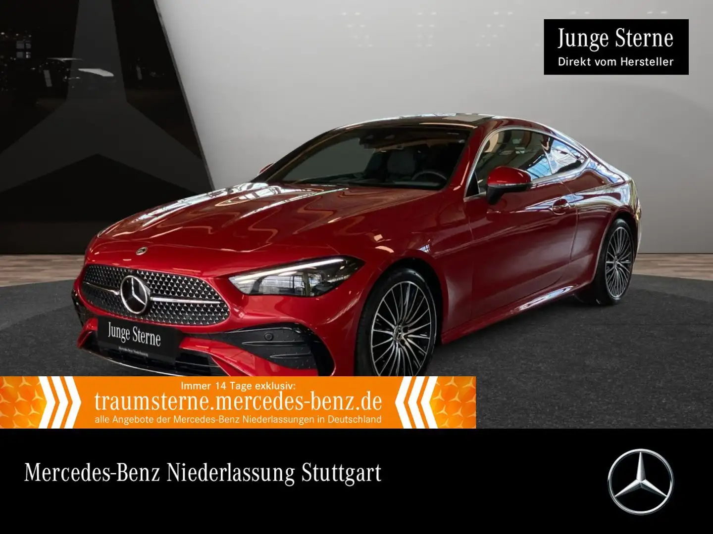 Mercedes-Benz CLE 200 AMG+PANO+360+AHK+BURMESTER+KEYLESS+9G Rot - 1