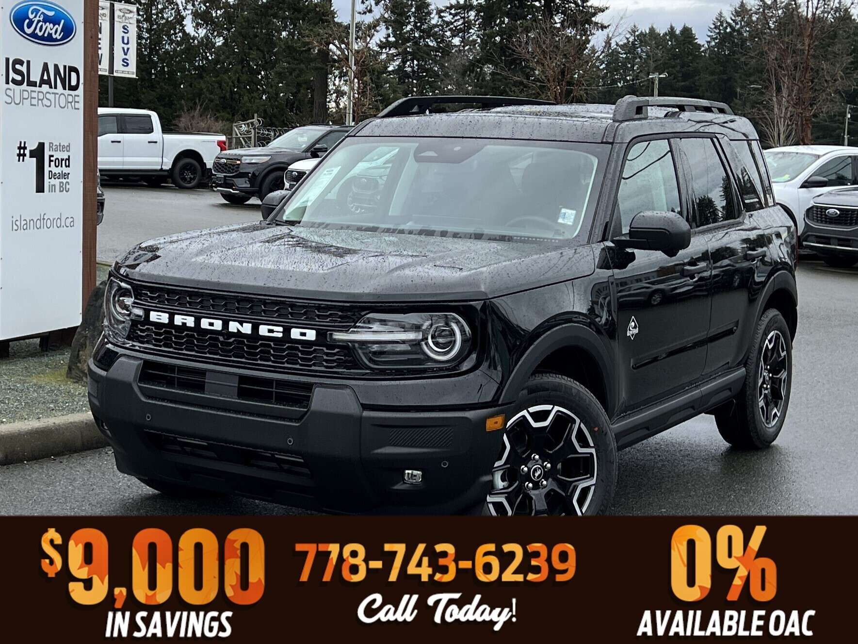 Black 2026 Ford Bronco Sport SUV / Crossover All-Wheel Drive 8-Speed Automatic
