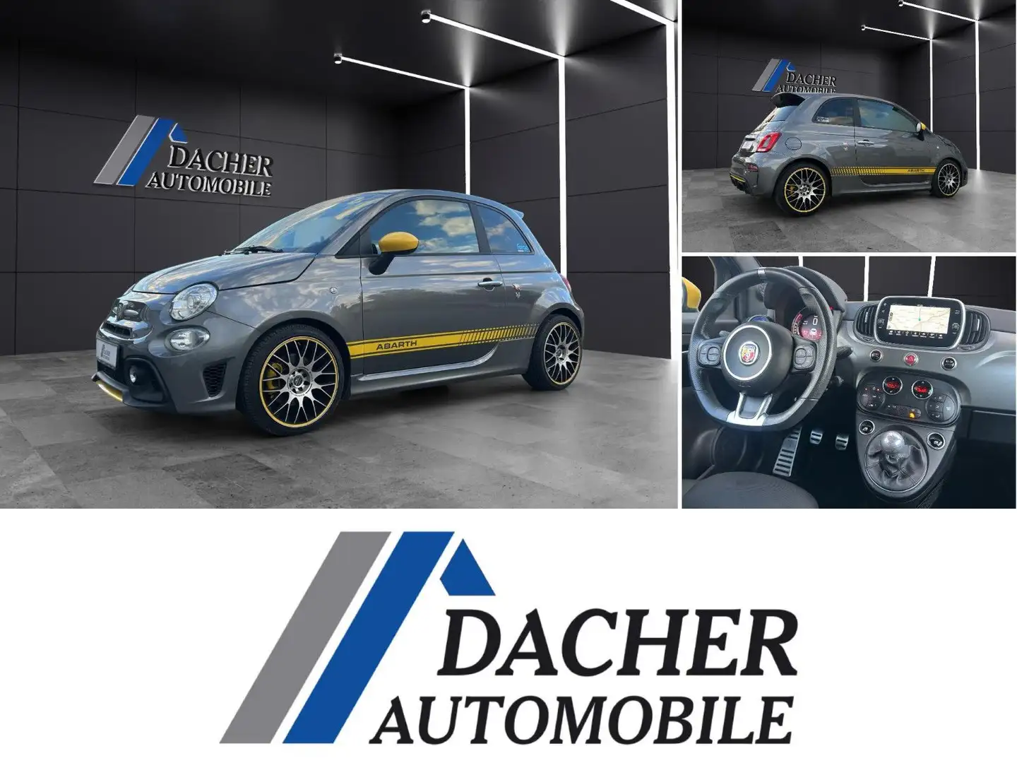 Abarth 595 Pista, Navi, BT, VC, SAGA, 8 fach bereift Grau - 1