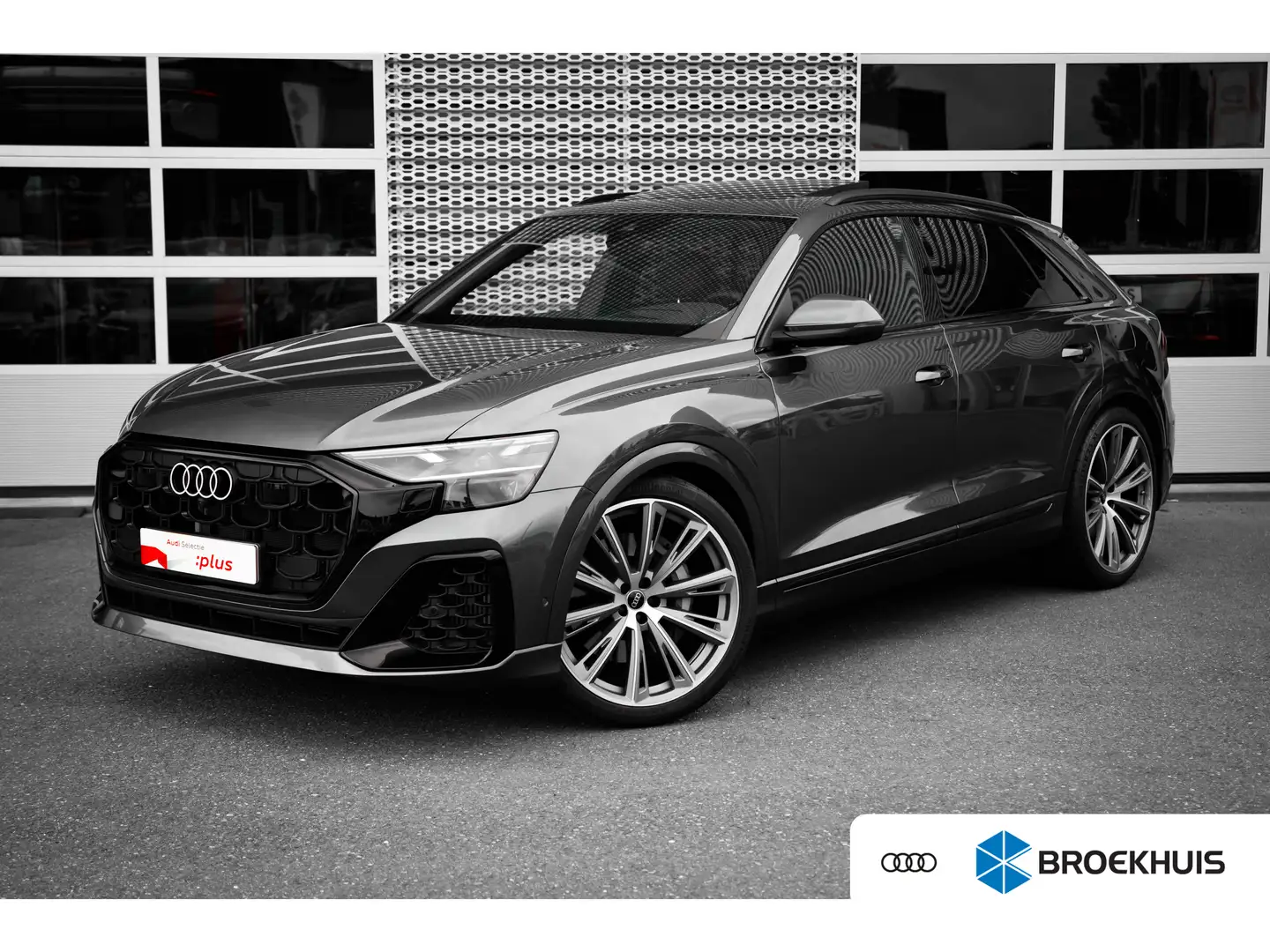 Audi Q8 55 TFSI e S edition 394pk | 23" | Vierwielbesturin Gris - 1