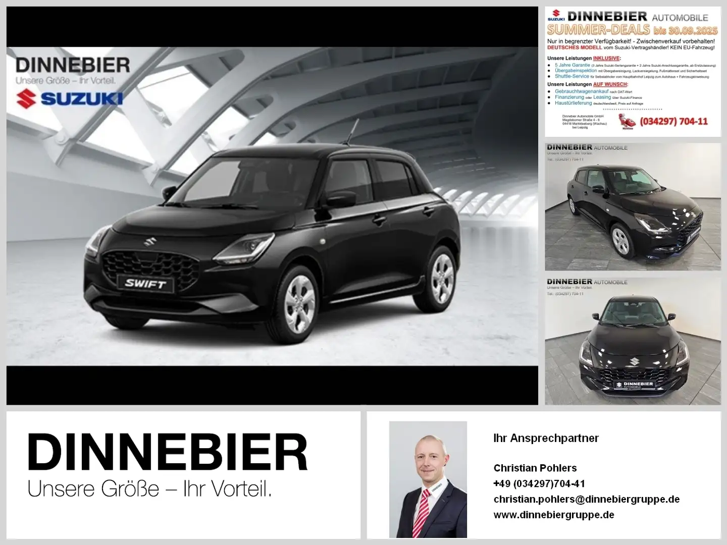 Suzuki Swift Comfort (CVT)   *5 Jahre Garantie* Schwarz - 1