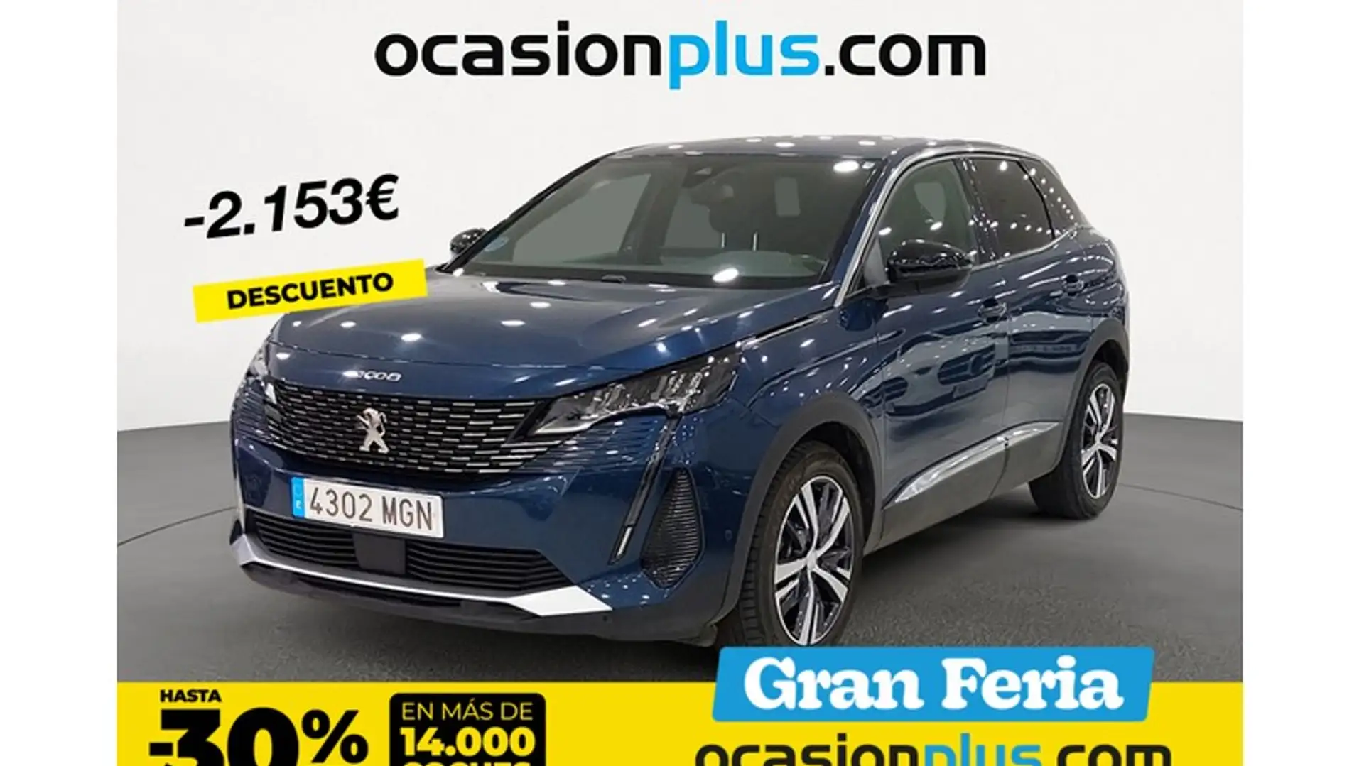 Peugeot 3008 1.2 PureTech S&S Allure 130 Bleu - 1