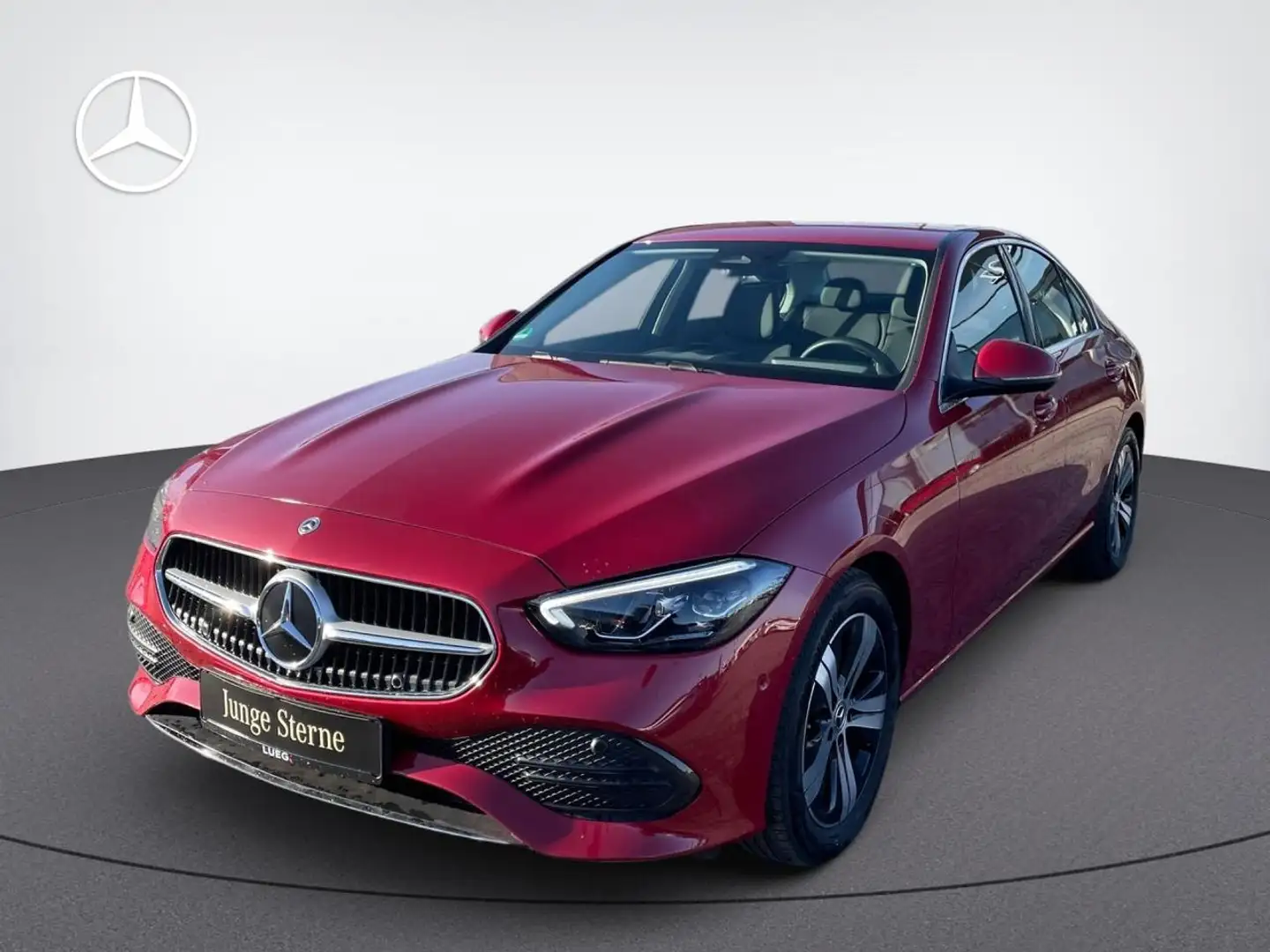 Mercedes-Benz C 180 AVANTGARDE-ADVANCED+LENKRADHZG+AHK+LED Rot - 1