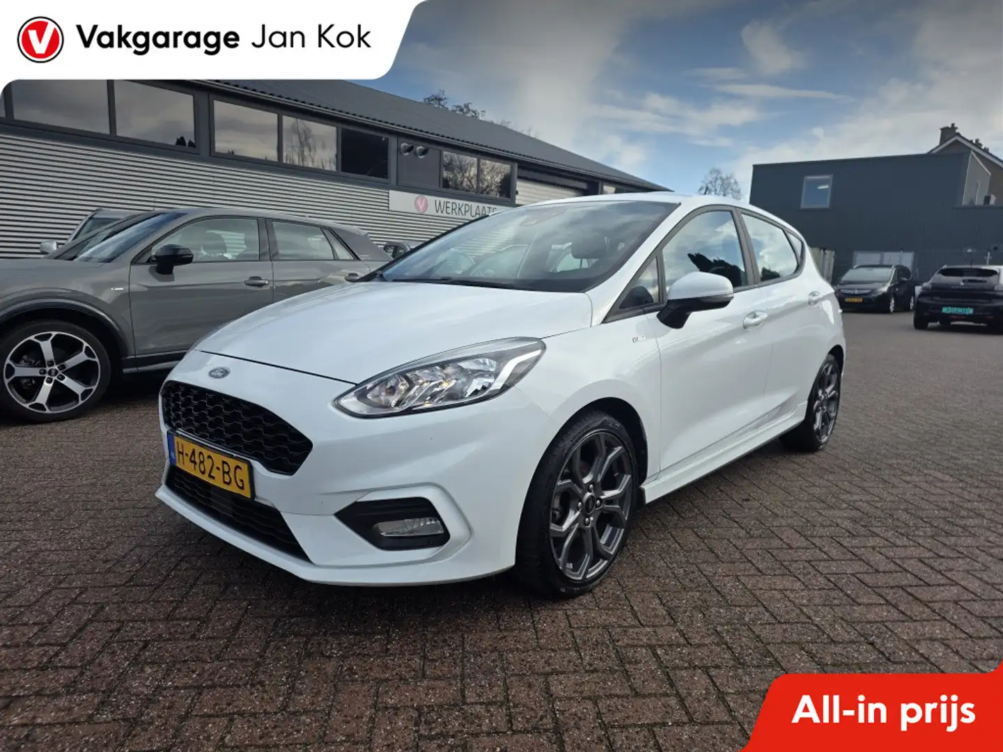 Ford Fiesta 1.0 EcoB. ST-Line apple carplay/andriod. Weiß - 1