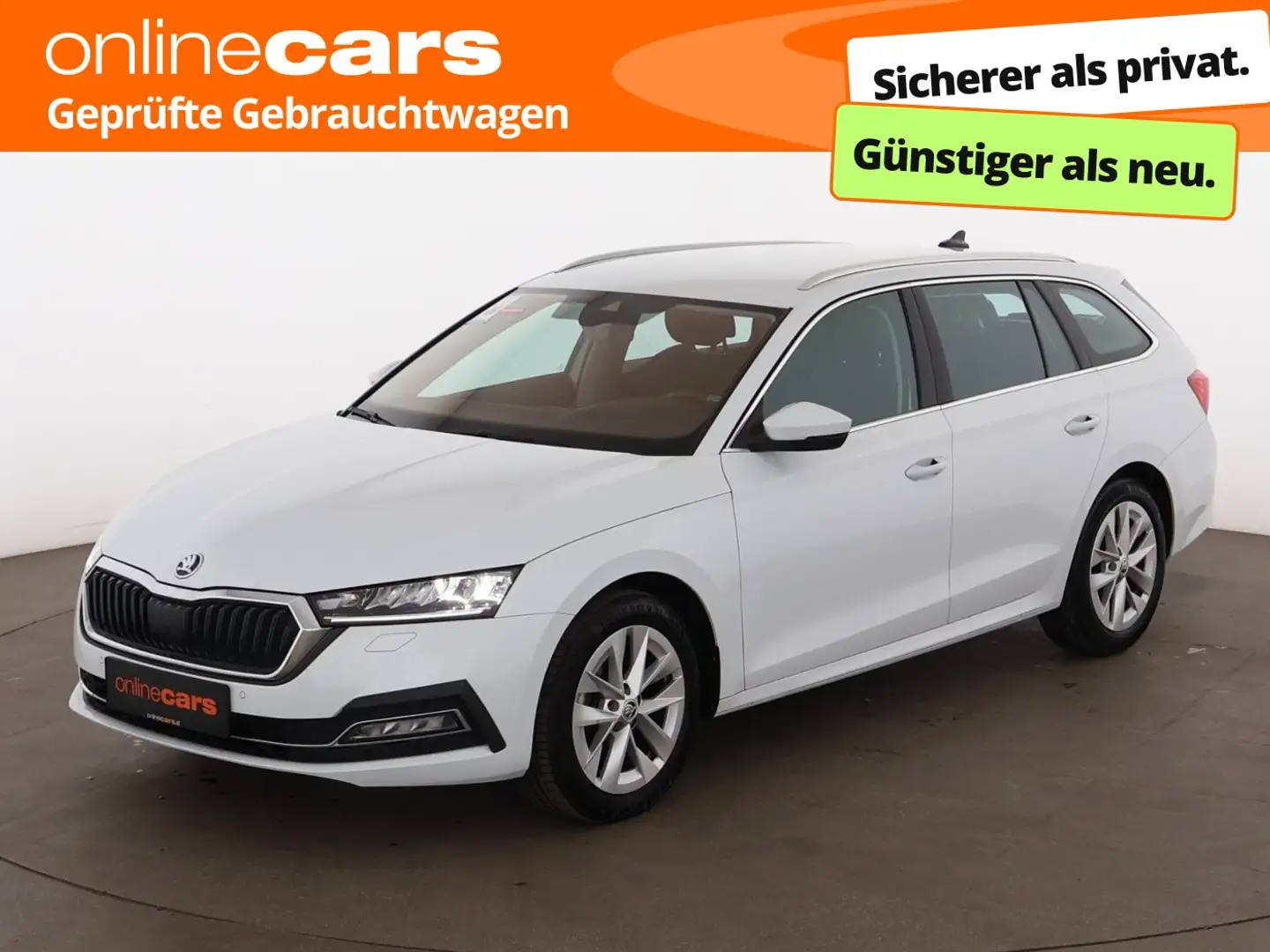 Skoda Octavia Combi 2.0 TDI Style Aut LED HEAD-UP RADAR Weiß - 1