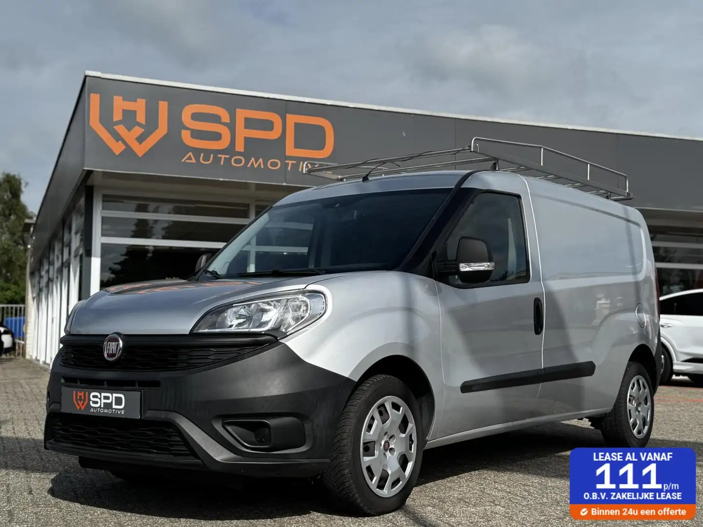 Fiat Doblo Cargo 1.3 MJ L2H1 Maxi|Imperiaal|Airco||kasten Zilver - 1