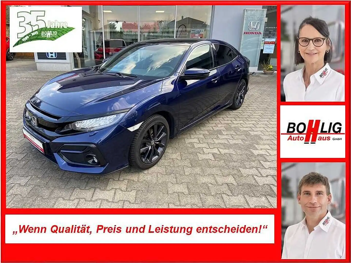 Honda Civic 1.0 Turbo Executive inkl. Winterräder! Синій - 1
