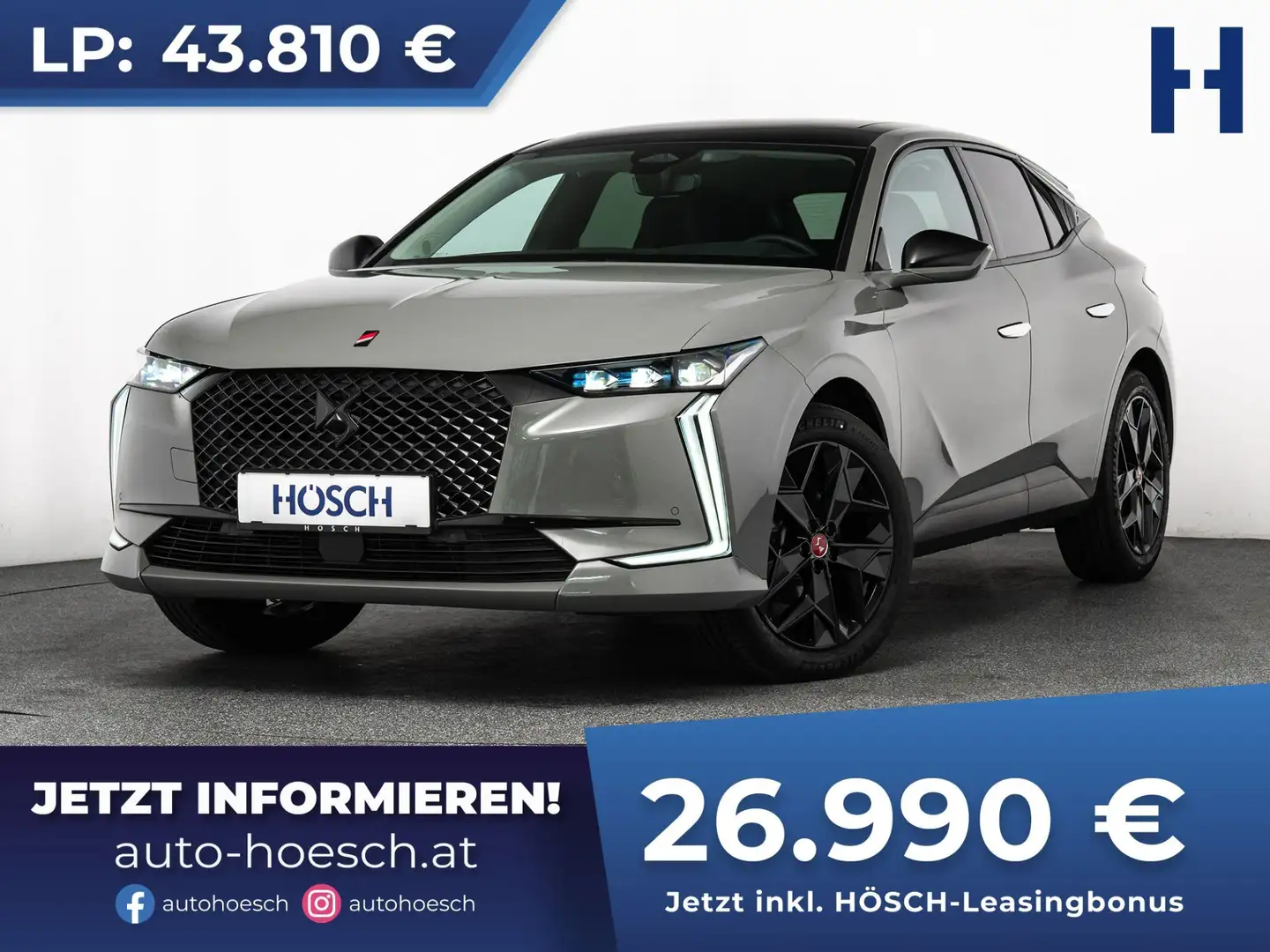 DS Automobiles DS 4 PureTech 130 Performance Line+ HEAD-UP PANO ACC Grau - 1