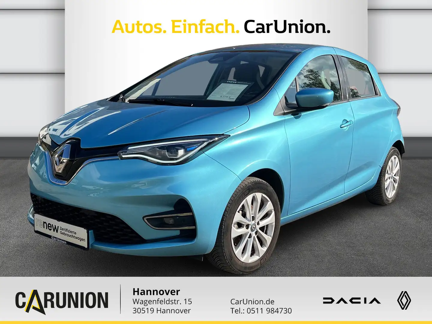 Renault ZOE E-Tech 100% el. EXPERIENCE Batteriemiete R110 Blau - 1