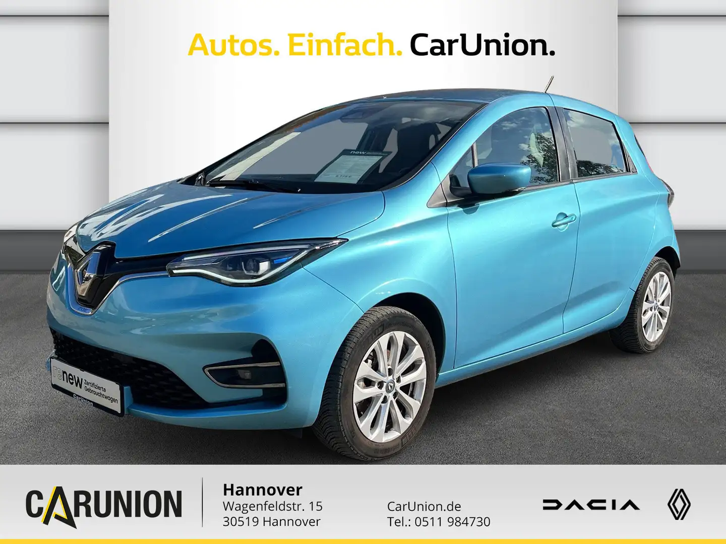 Renault ZOE E-Tech 100% el. EXPERIENCE Batteriemiete R110 Blu/Azzurro - 1