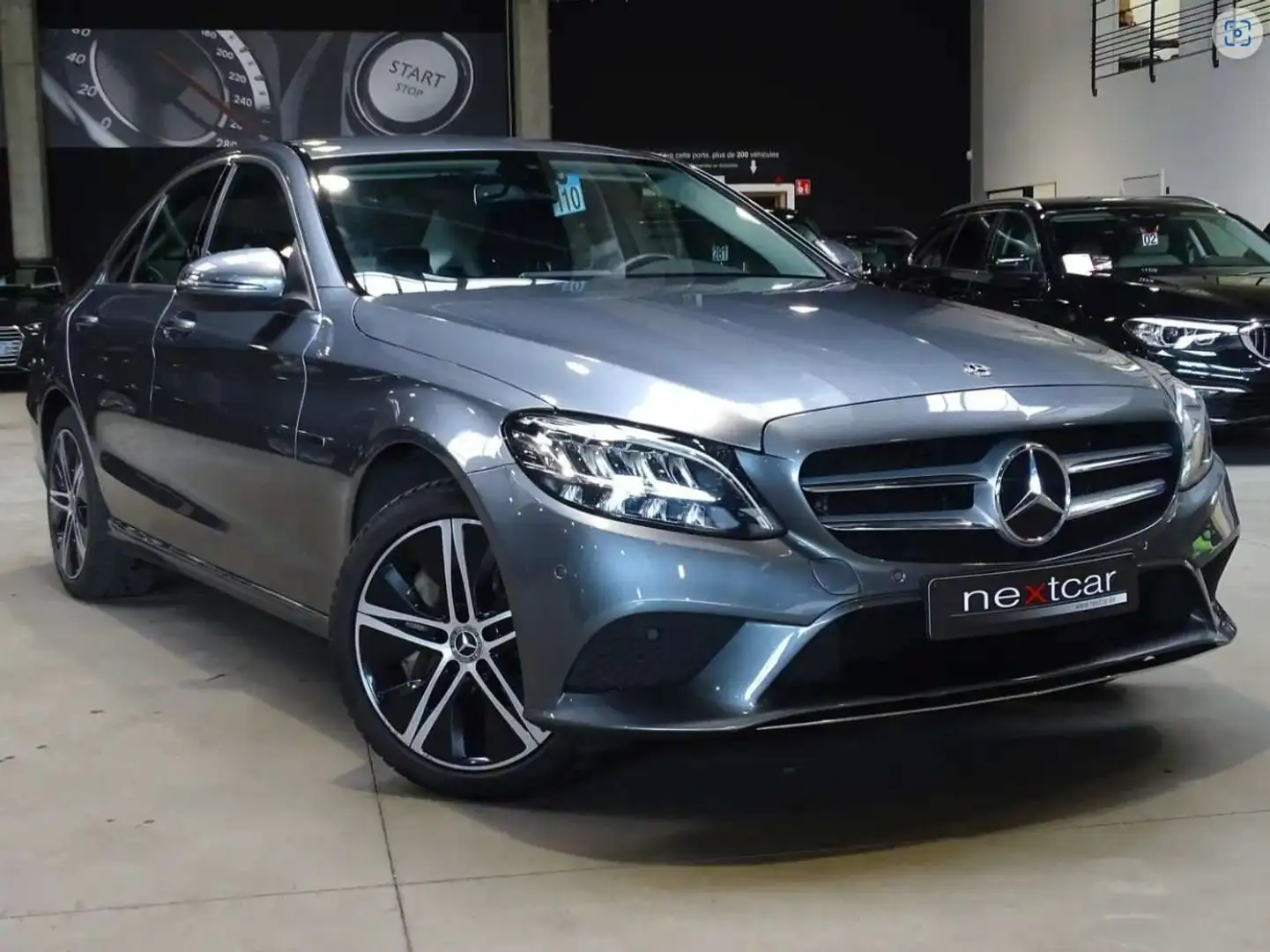 Mercedes-Benz C 300 e PHEV **FULL LED-NAVI-PARKTRONIC-COFFRE ELECT** Gris - 2