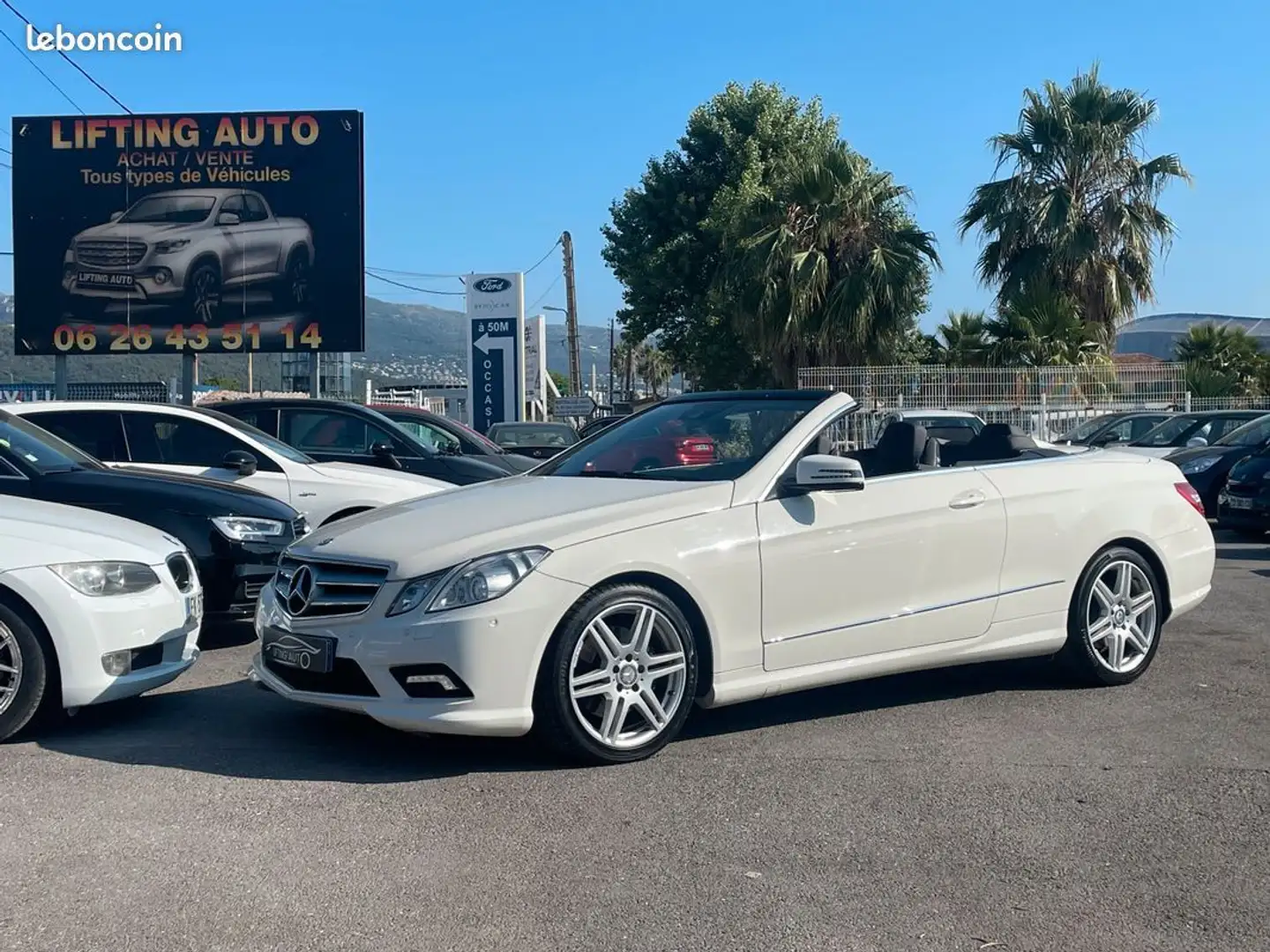 Mercedes-Benz E 220 Mercedes Cabriolet 220 CDi 170ch Avantgarde Execut Blanc - 1