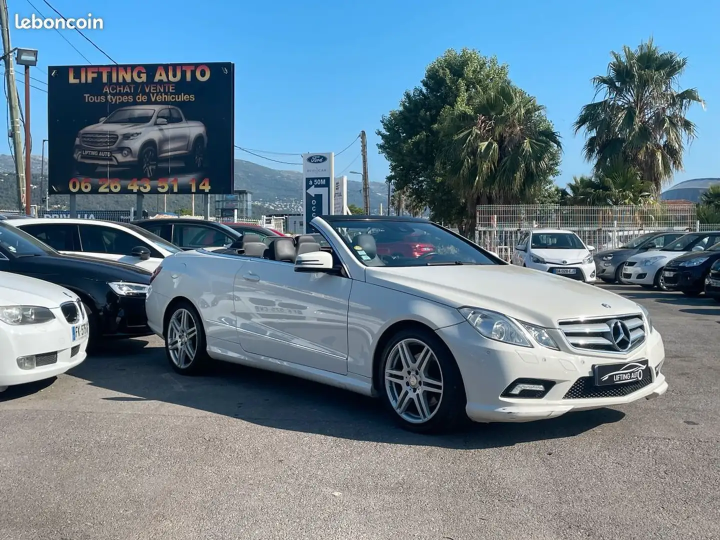 Mercedes-Benz E 220 Mercedes Cabriolet 220 CDi 170ch Avantgarde Execut Blanc - 2