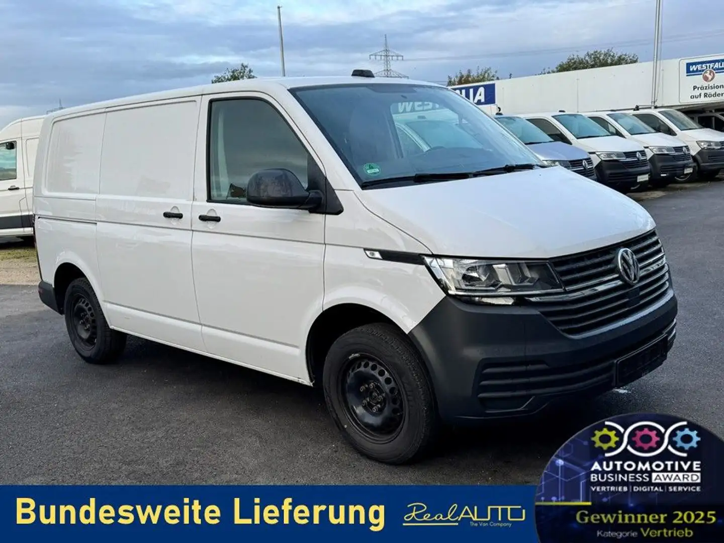 Volkswagen T6 Transporter 6.1 Kasten TDI ACC*Kamera*Klima Weiß - 1