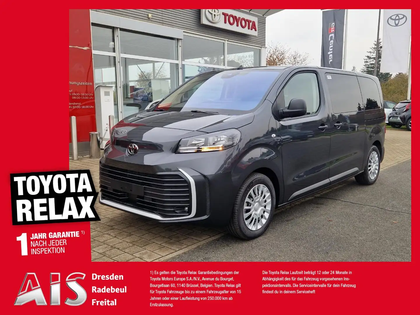Toyota Proace Verso L1 2,0 D-4D Comfort ACC+Navi+SHZ Grau - 1