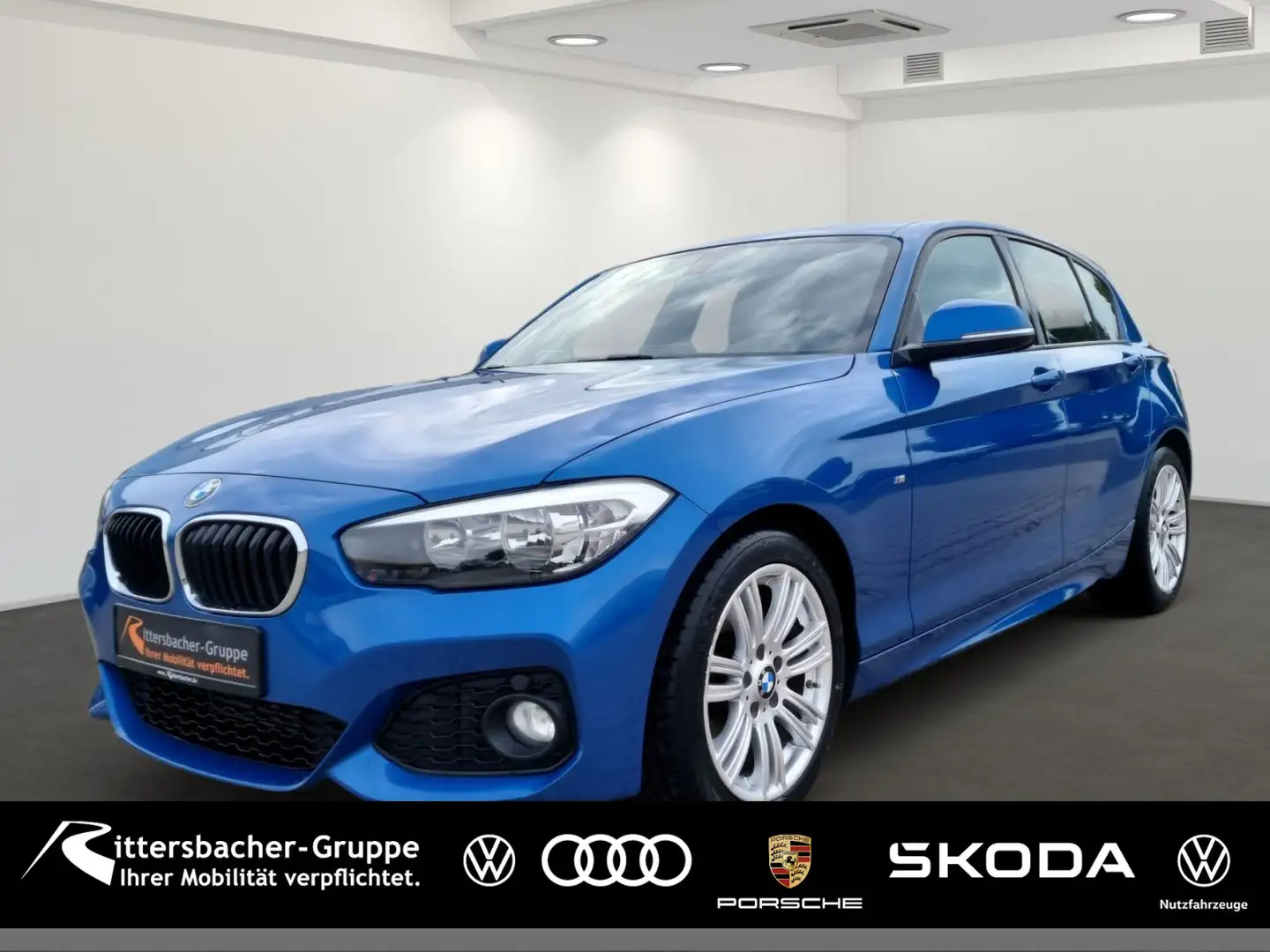 BMW 118 i M Sport Paket Klimaautomatik Sitzheizung Blauw - 1
