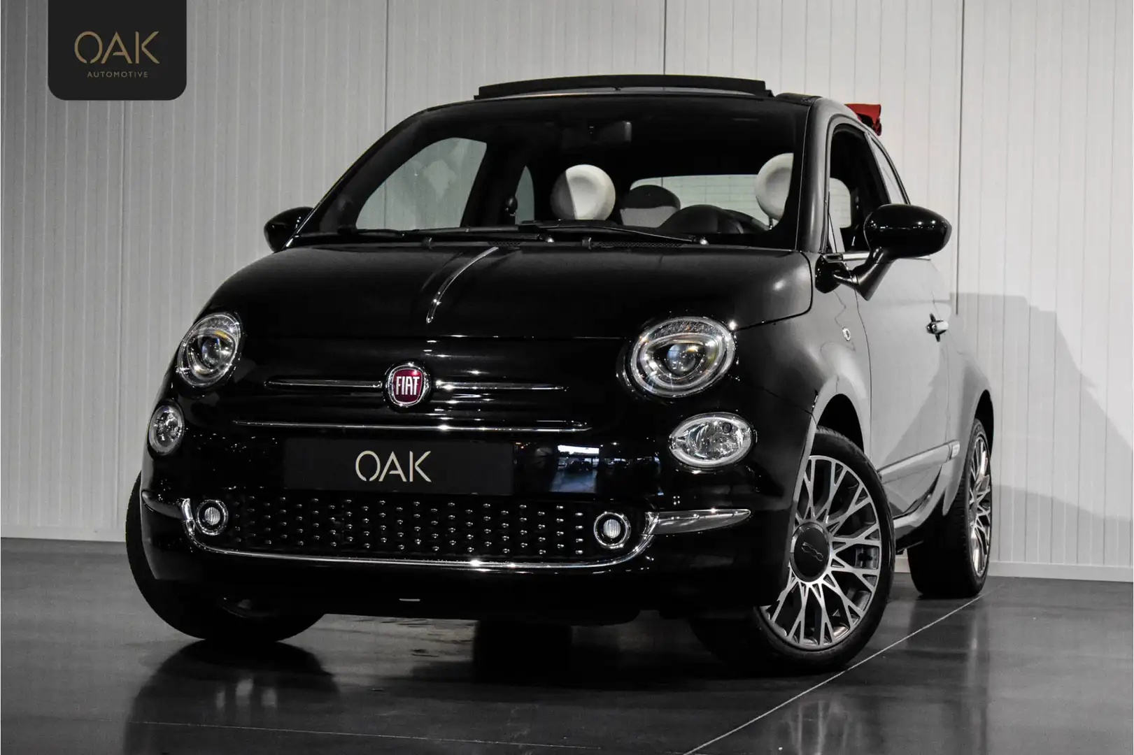 Fiat 500C 1.2 Lounge Aut. | Navigatie | 16"LM | PDC | Half L Noir - 1