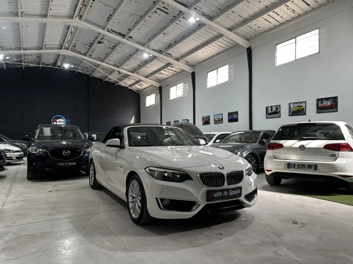 BMW 220 220iA Cabrio Blanc - 1