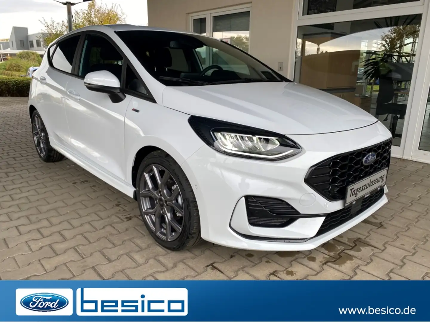 Ford Fiesta ST-Line MHEV+NAV+DAB+LED+PDC+KeyFree+LMF+ Blanc - 1