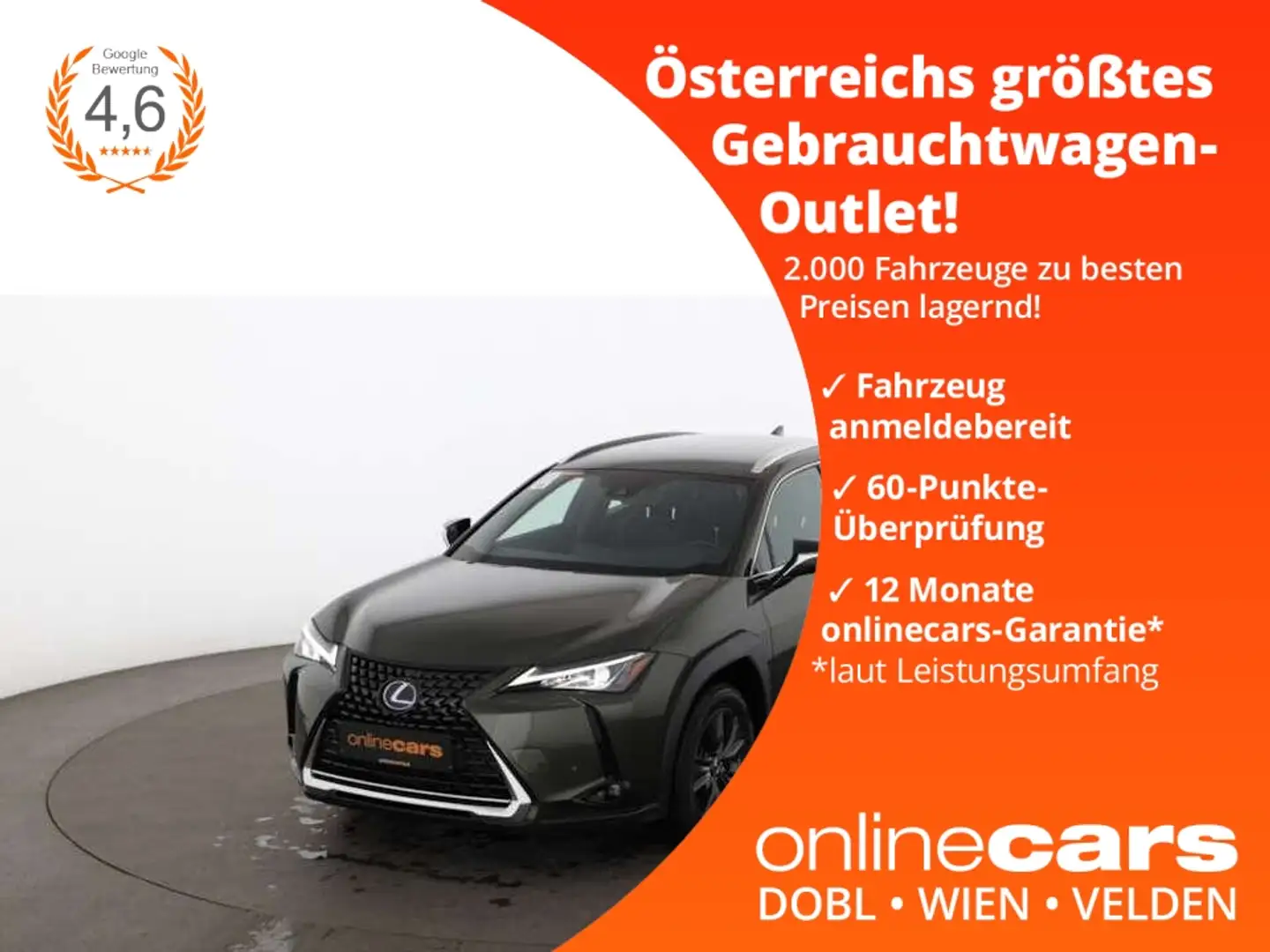 Lexus UX 250h Business Aut LED RADAR LEDER NAVI R-CAM Green - 1