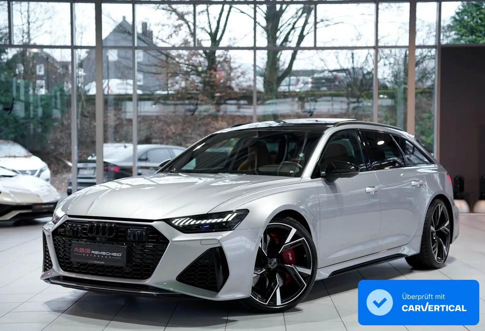 Audi RS6 q. Avant 2.H *22 *Dynamik *Pano *H-UP *B&O Plateado - 1