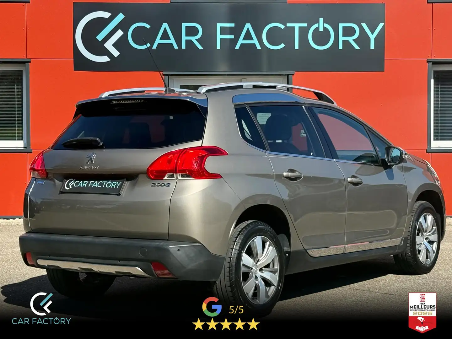 Peugeot 2008 Allure 1.6 Hdi 120 Navigation GPS Toit Pano Hifi JBL Park Assist Garantie 1an Gris - 2