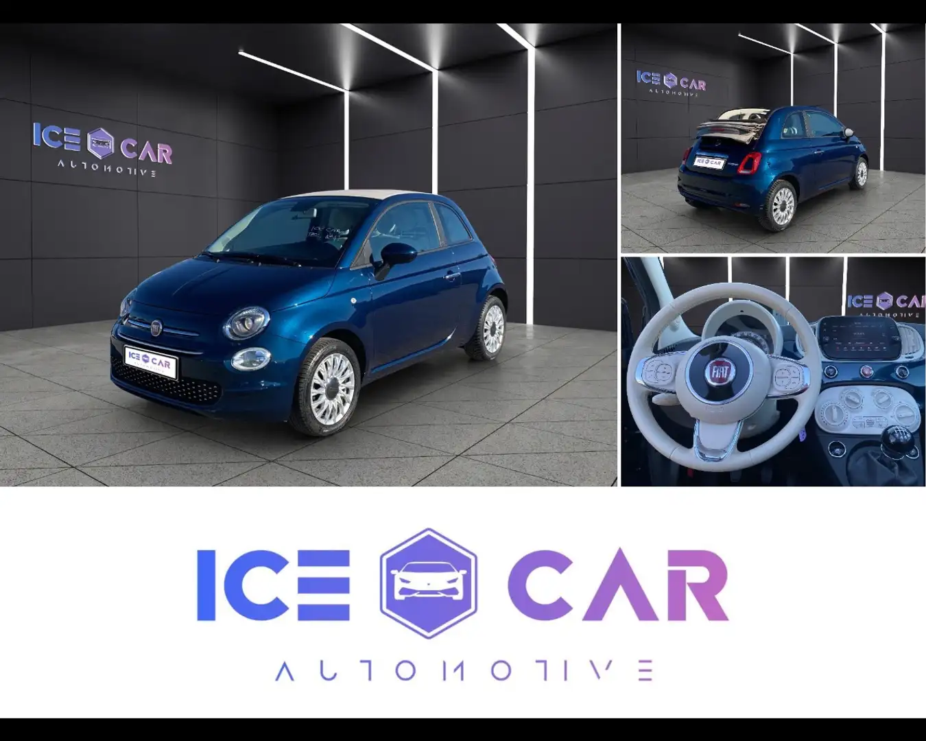 Fiat 500C 500 C 1.0 Hybrid Lounge Blau - 1