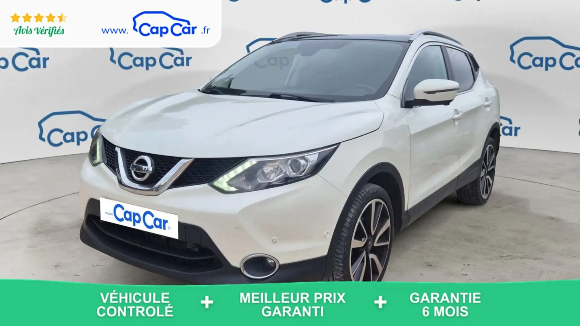 Nissan Qashqai 1.2 DIG-T 115 X-Tronic N-Connecta - Automatique Blanc - 1