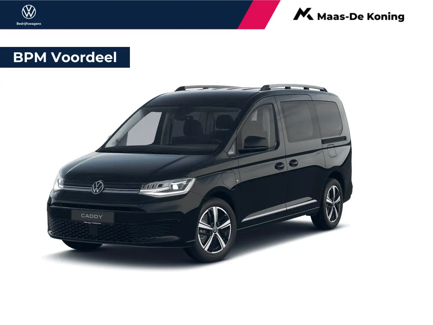 Volkswagen Caddy Bedrijfswagens Combi Maxi Style 1.5 eHybrid EU6 85 Zwart - 1