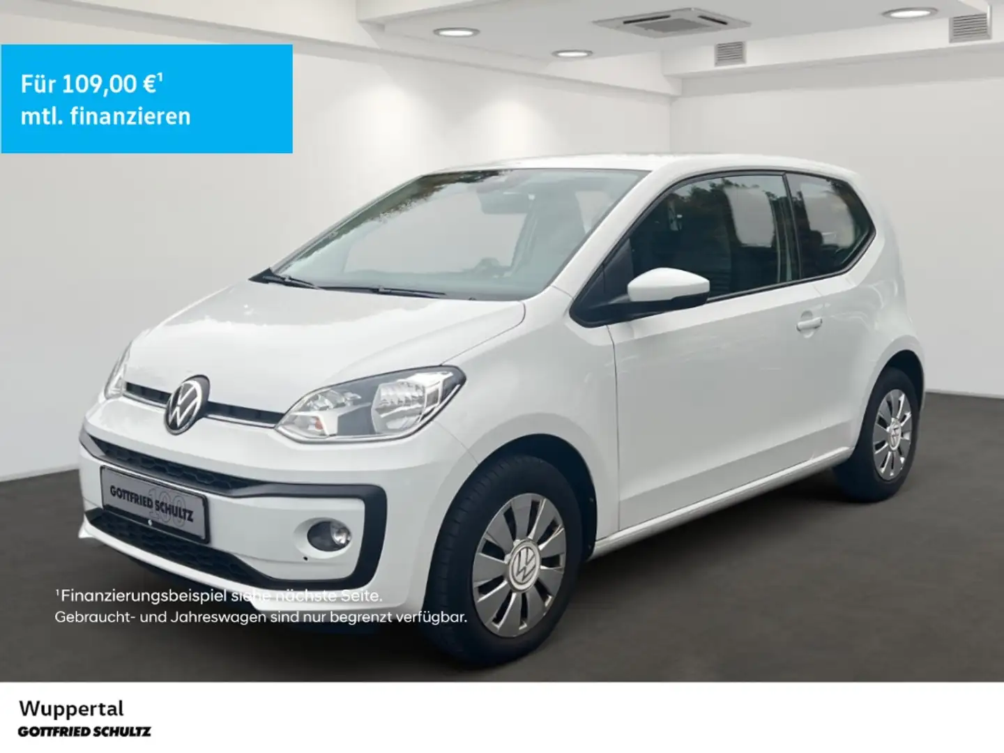 Volkswagen up! 1.0 Move KAM ACC SHZ PDC KLIMA ZV Weiß - 1