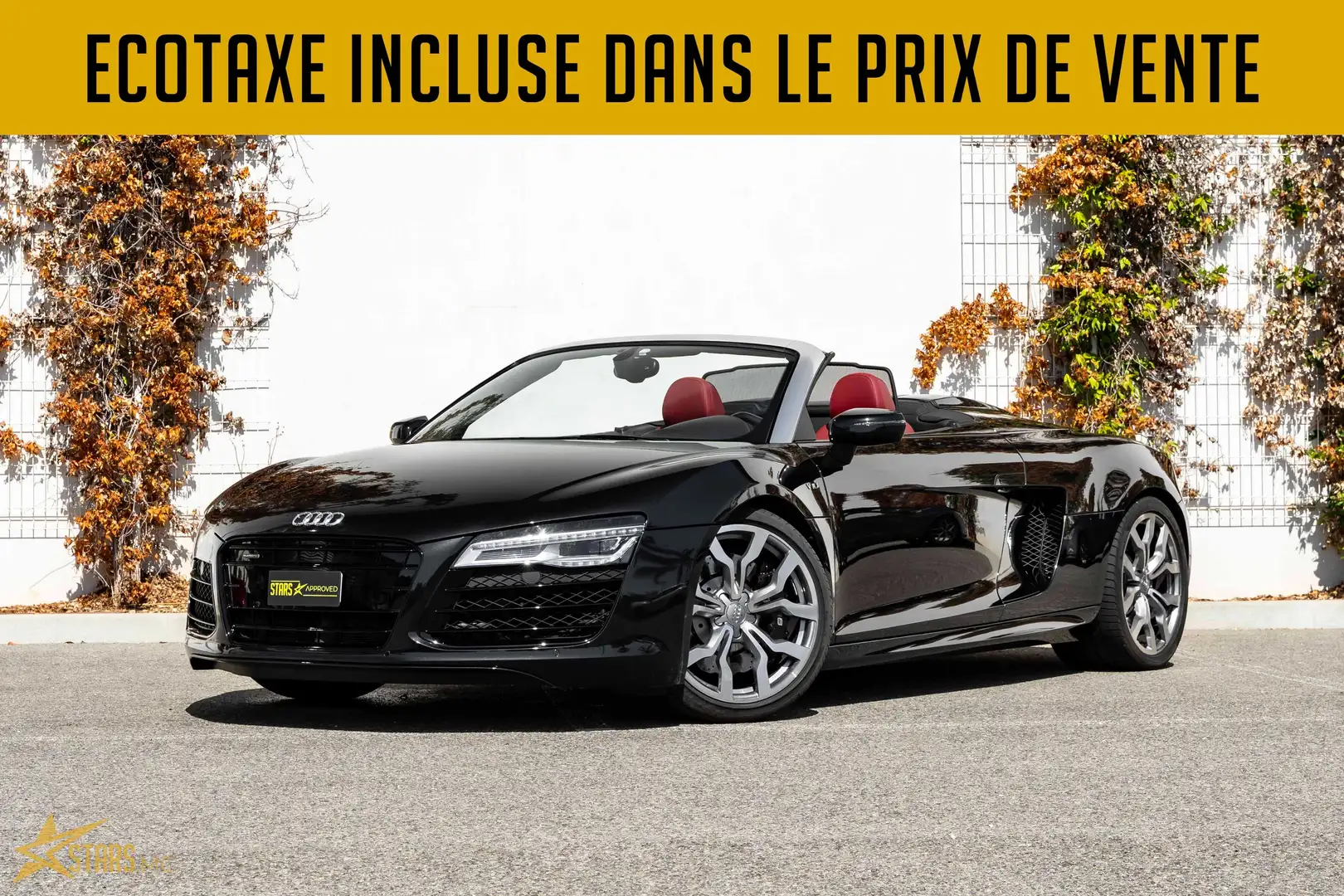 Audi R8 SPYDER 5.2 V10 FSI 525CH QUATTRO TRONIC 7 Noir - 1